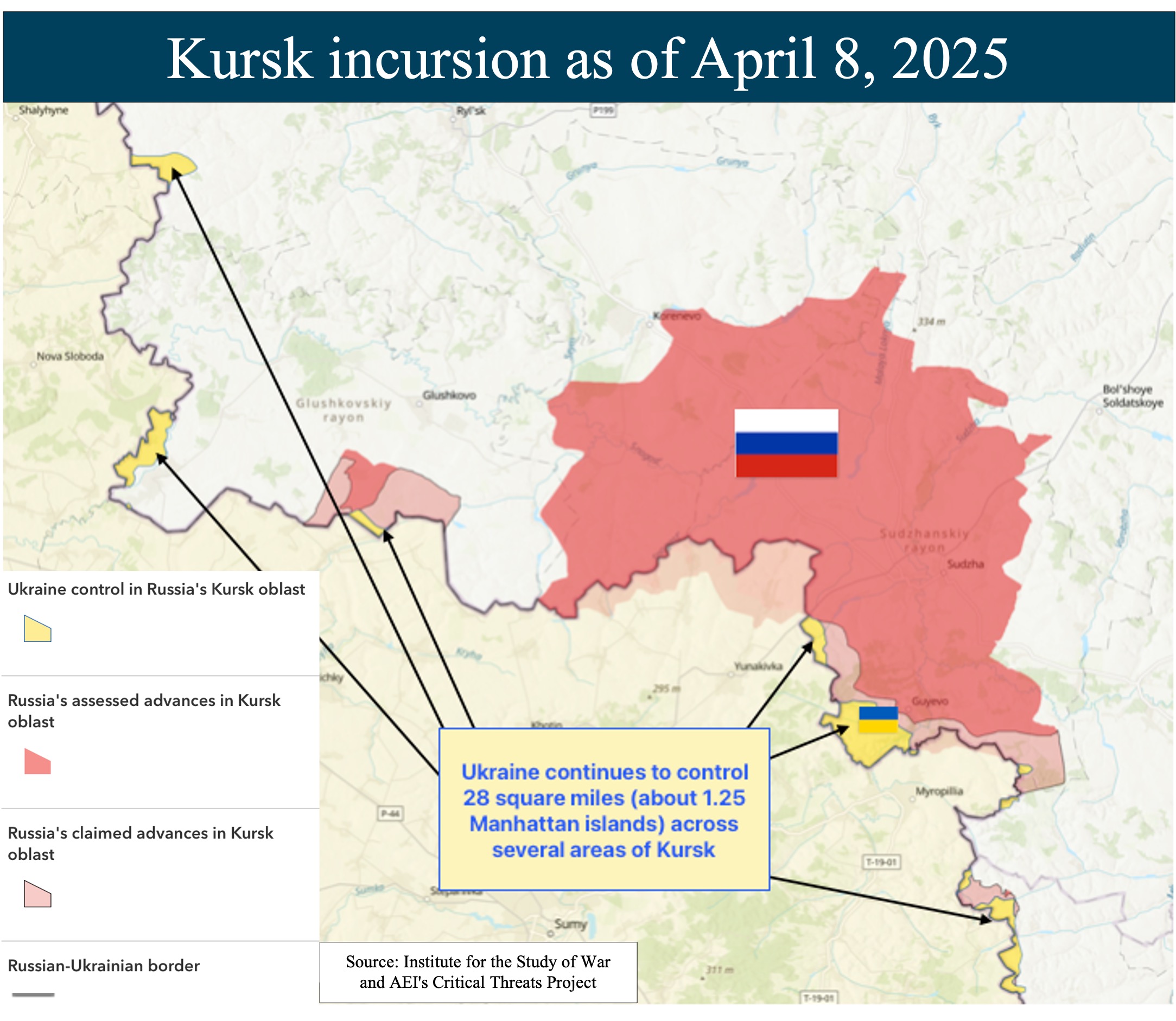 kursk incursion april 8, 2025