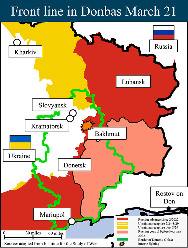 Ukraine report card front line 03.21.23