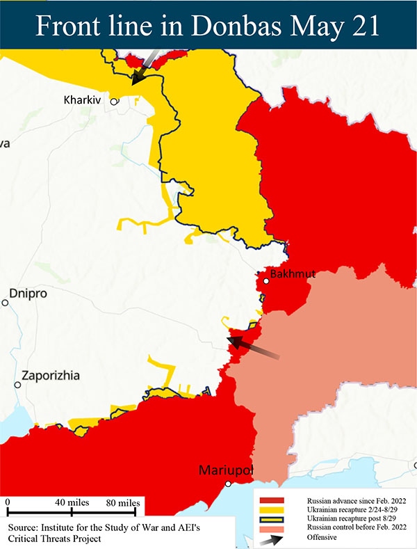 5.21.24 Russia Ukraine Donbas Map