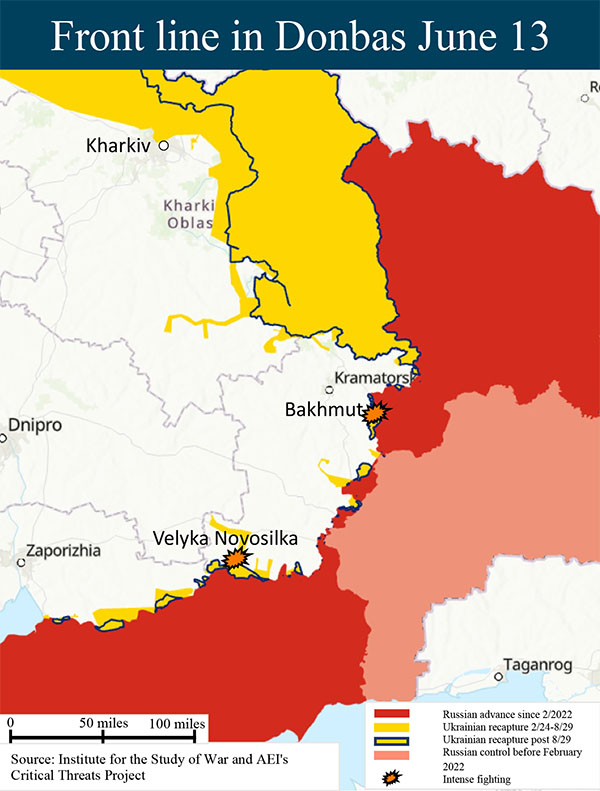 Ukraine report card front line 06.13.23