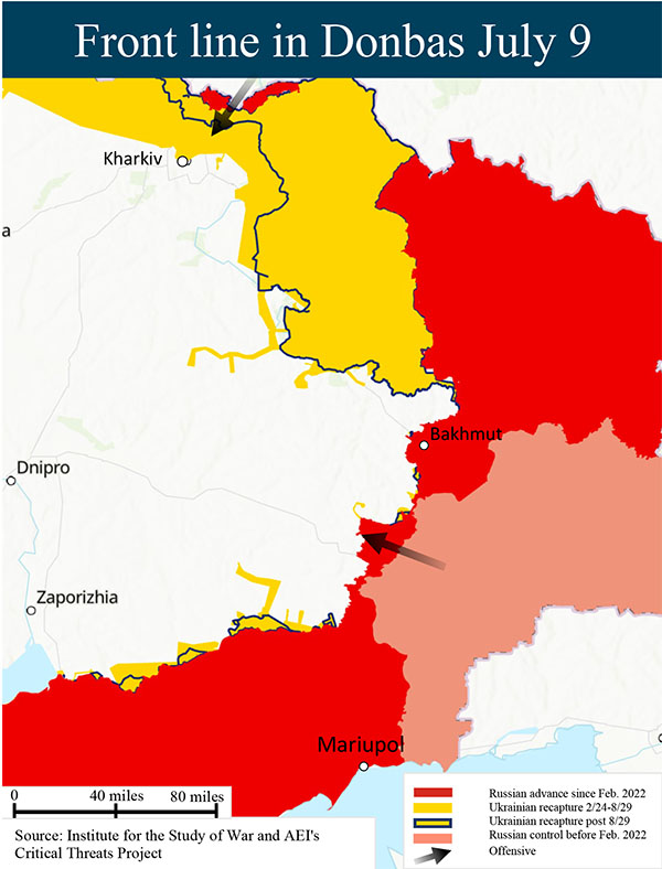 7.9.24 Ukraine Donbas Map