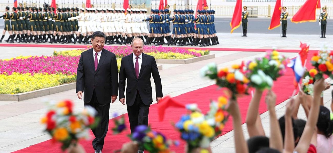 Vladimir Putin visiting Beijing, June 2018