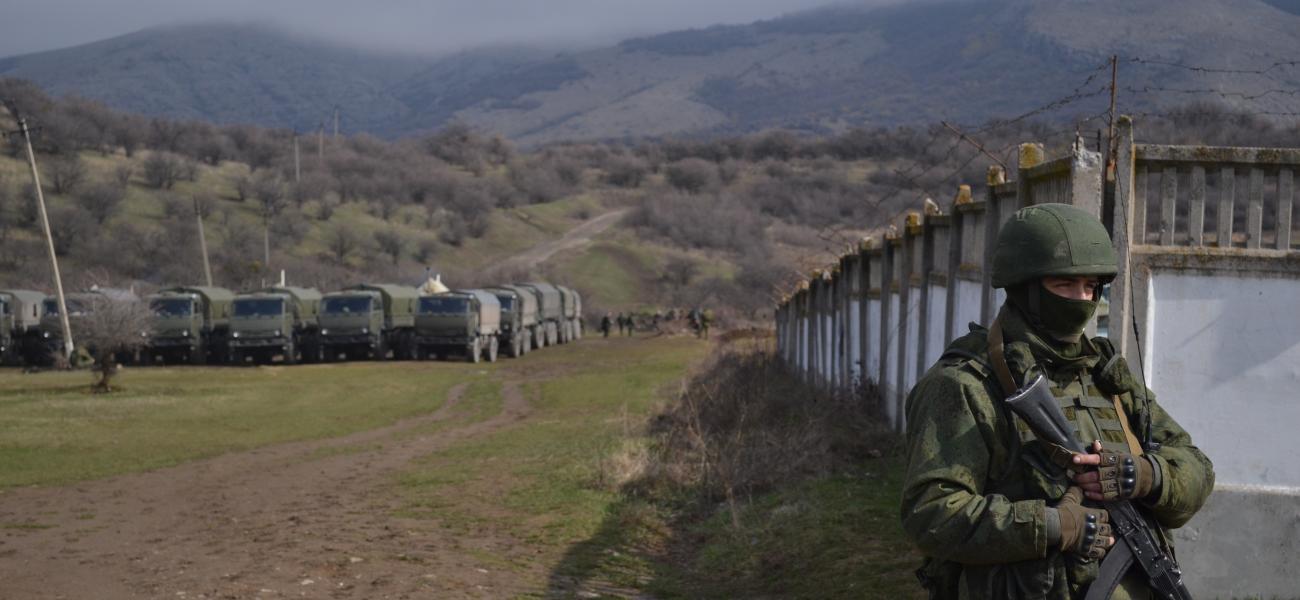 Russian soldier in Crimea