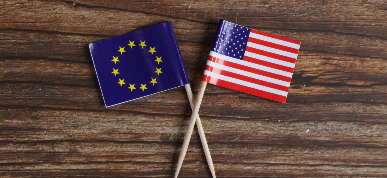 EU and US flags
