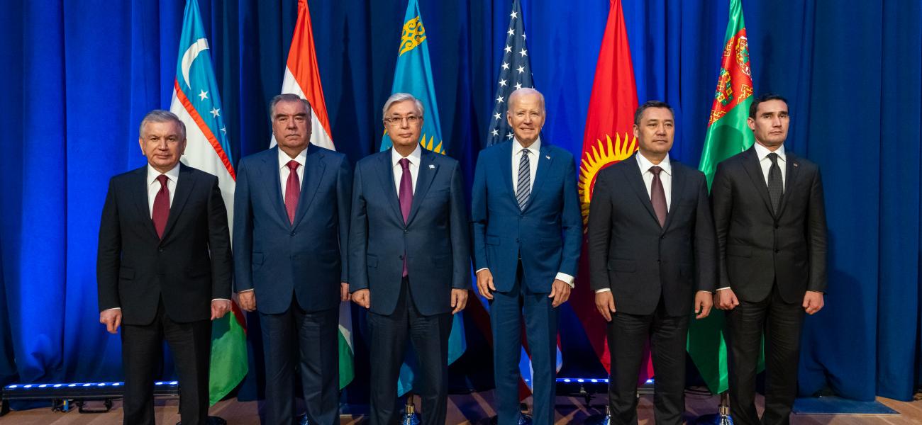 Biden with Central Asia leaders