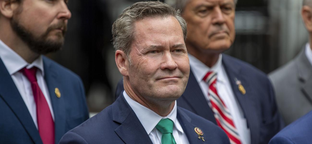 Rep. Michael Waltz, R-Fla., speaks outside the hush money criminal case of former president Donald Trump in New York, May 16, 2024. President-elect Donald Trump’s choice for defense secretary is still up in the air, but it’s a sure bet he will look to pick a loyalist following his tumultuous first term. (AP Photo/Ted Shaffrey, File)