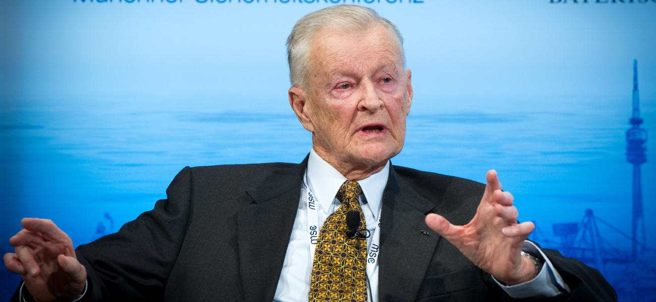 Zbigniew Brzezinski at the 50th Munich Security Conference, February 2014.