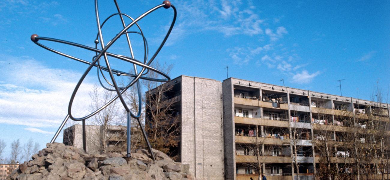 Kurchatov, Kazakhstan—center of the Semipalatinsk nuclear test site,1991