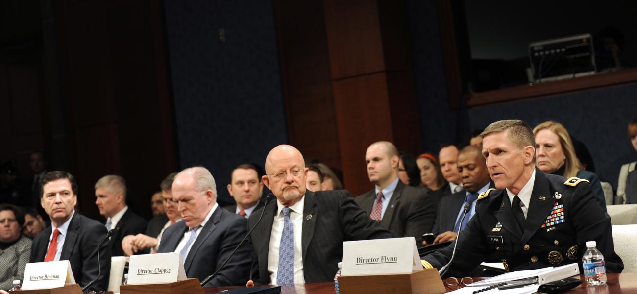 Michael Flynn on the Defense Intelligence Committee, 2014.