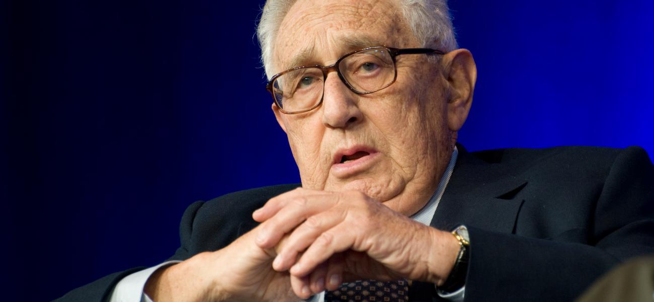 Henry Kissinger gives public address on July 17, 2008. 