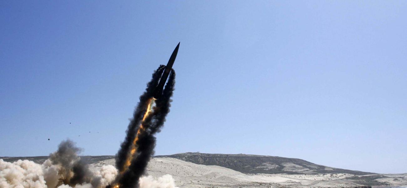 Lance missile launch at White Sands Missile Range.