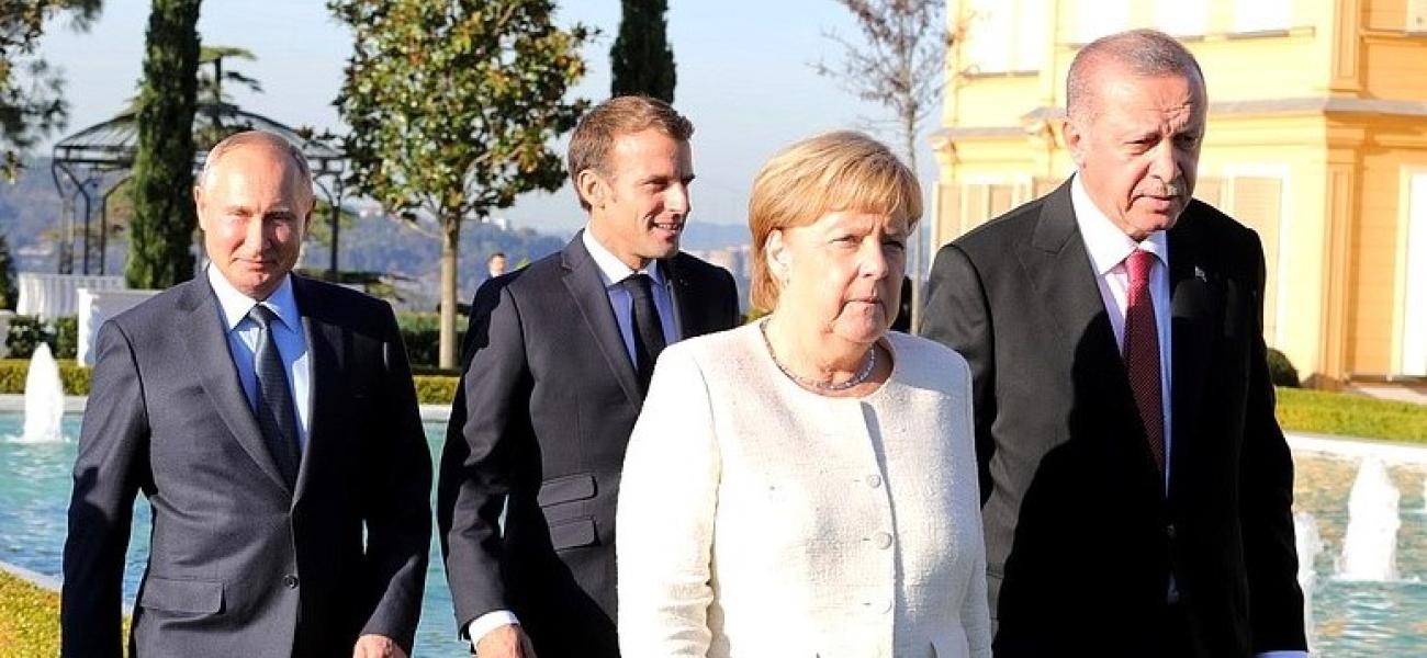 Putin, Macron, Merkel, Erdogan