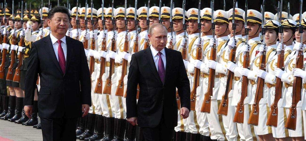 Russian President Vladimir Putin and Chinese President Xi Jinping, June 2016.