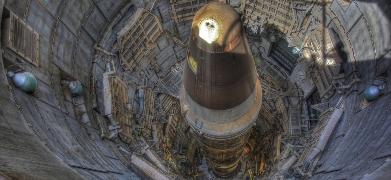 Titan II ICBM in a silo at the Titan Missile Museum in Arizona.