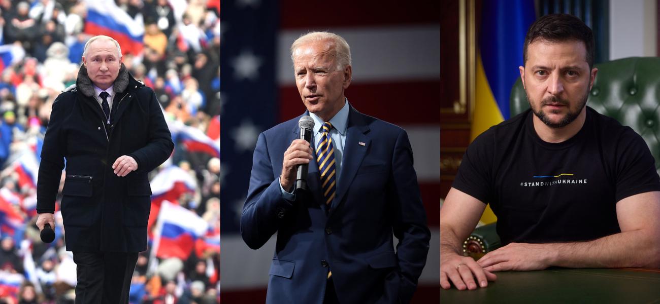 Putin, Biden, Zelensky