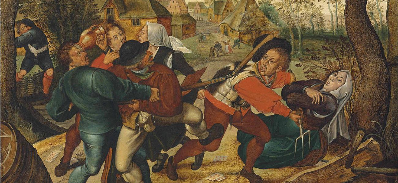 "A country brawl" by Pieter Brueghel II