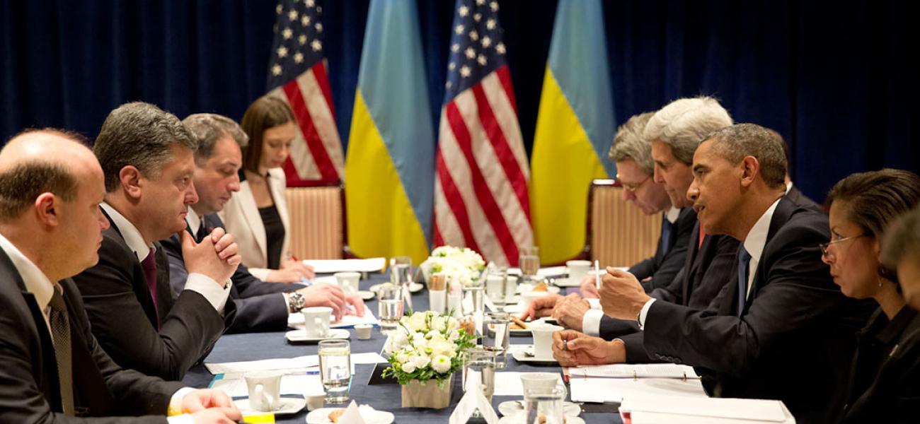Obama meets with Poroshenko, June 2014.
