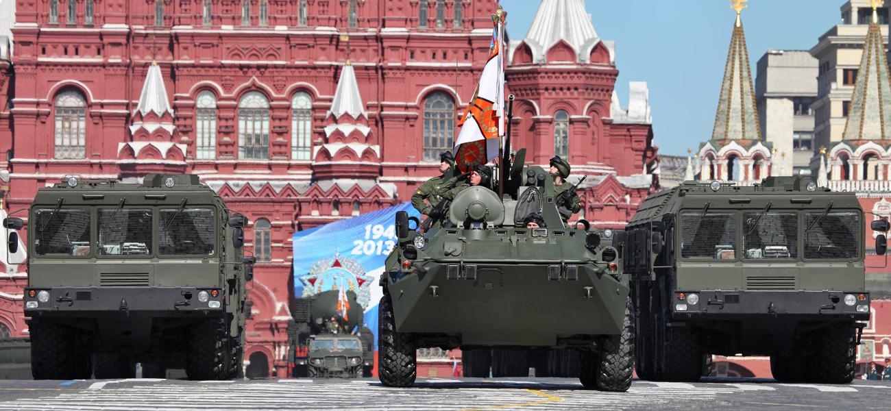 9P78-1 TEL for Iskander-M system at 2013 Moscow Victory Day Parade