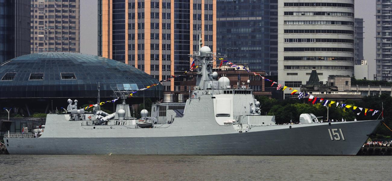 Chinese missile destroyer Zhengzhou