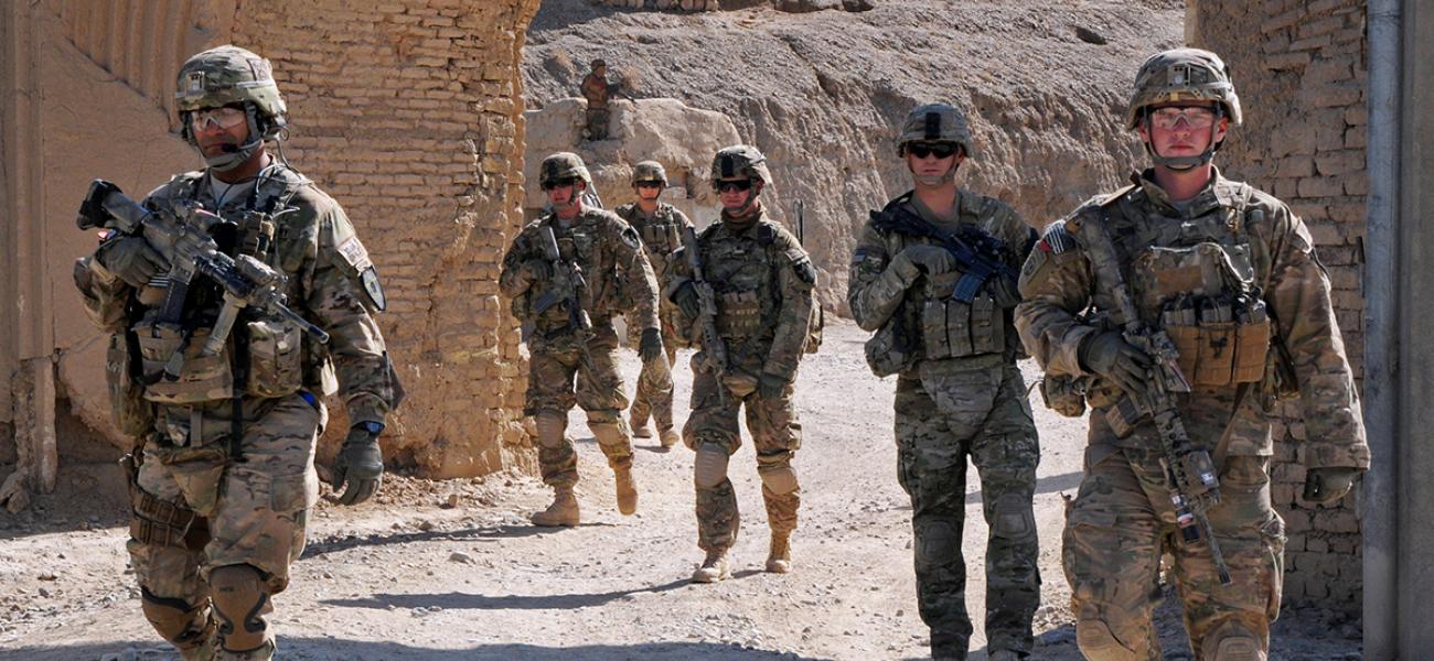 U.S. soldiers in Afghanistan, 2013. 