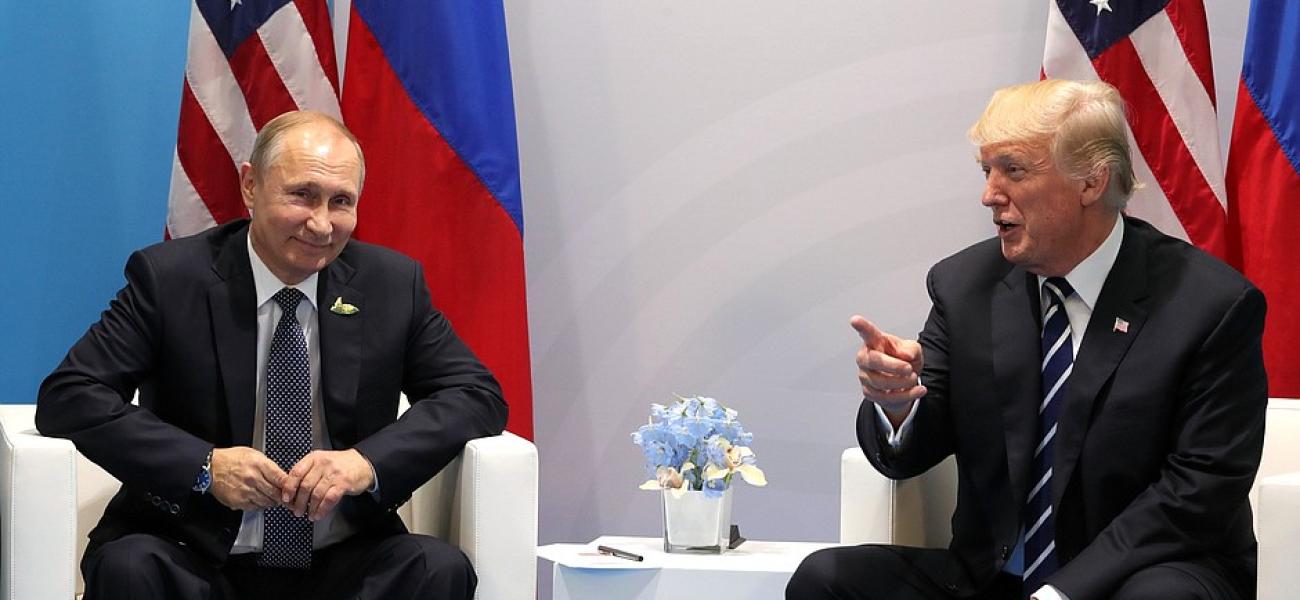 Donald Trump and Vladimir Putin met on sidelines of the G20 summit in Germany on July 7, 2017