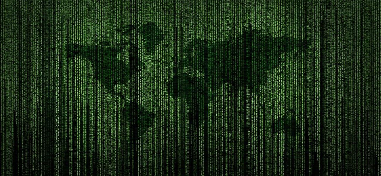 code on world map