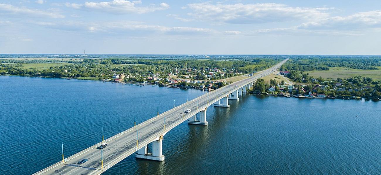 Antoniv Bridge in Kherson