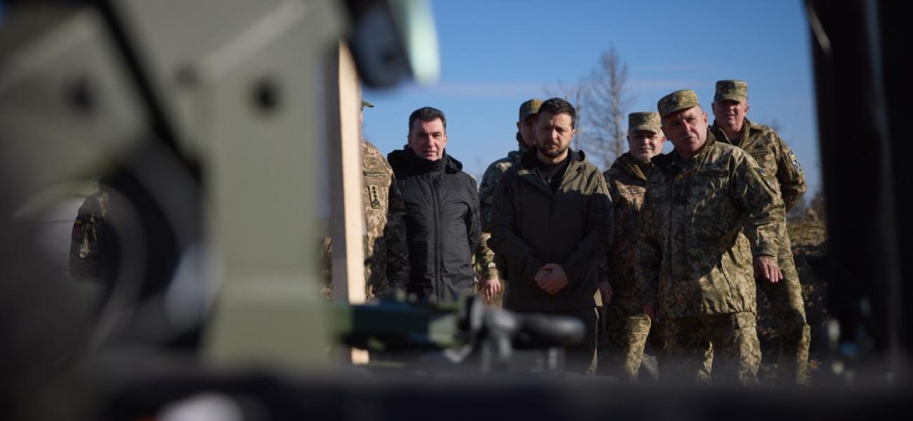 Zelensky and Ukrainian troops