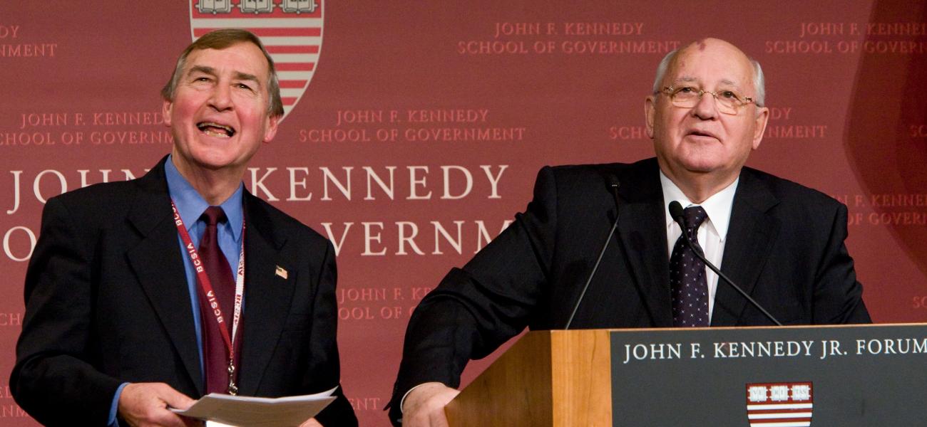 Graham Allison and Mikhail Gorbachev