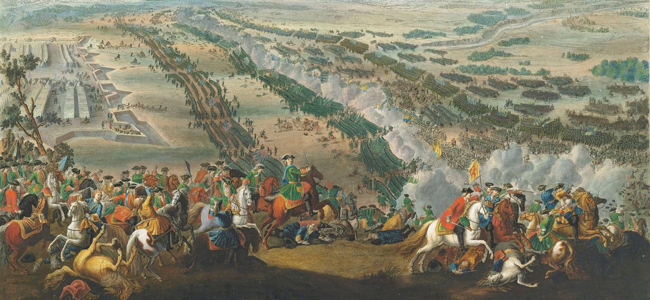 Battle of Poltava by Pierre-Denis Martin.