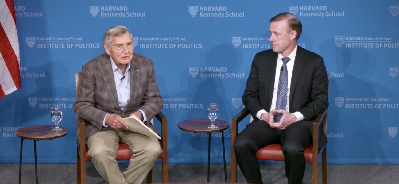 graham allison introduces former NSA jake sullivan to the HKS forum