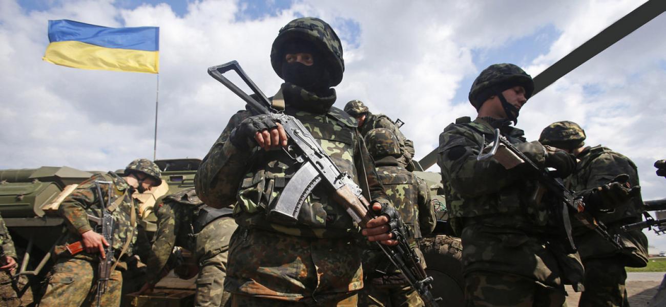 Ukrainian troops in eastern Ukraine