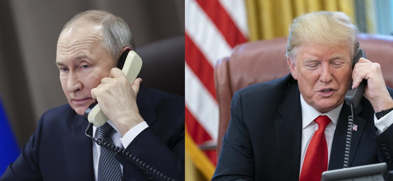 Putin and Trump on phone calls